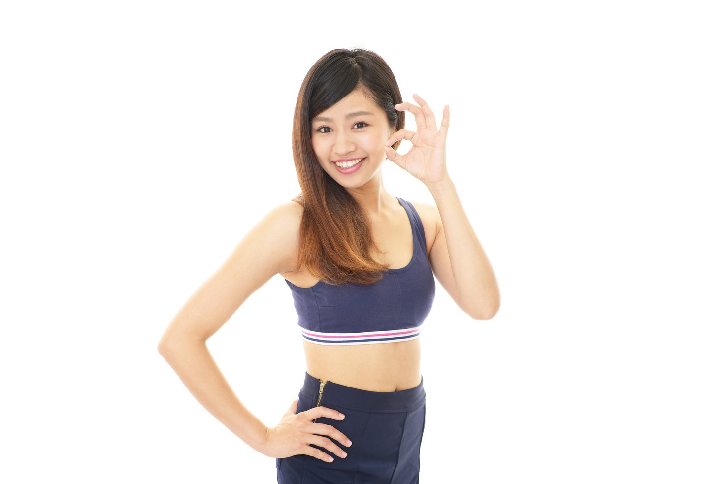 Successful woman on diet